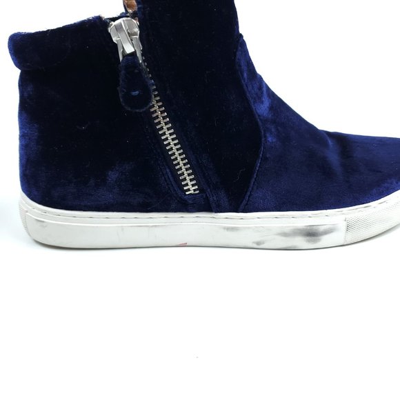 Gentle Souls Blue Velvet High Top Carole Sneakers - Picture 5 of 8